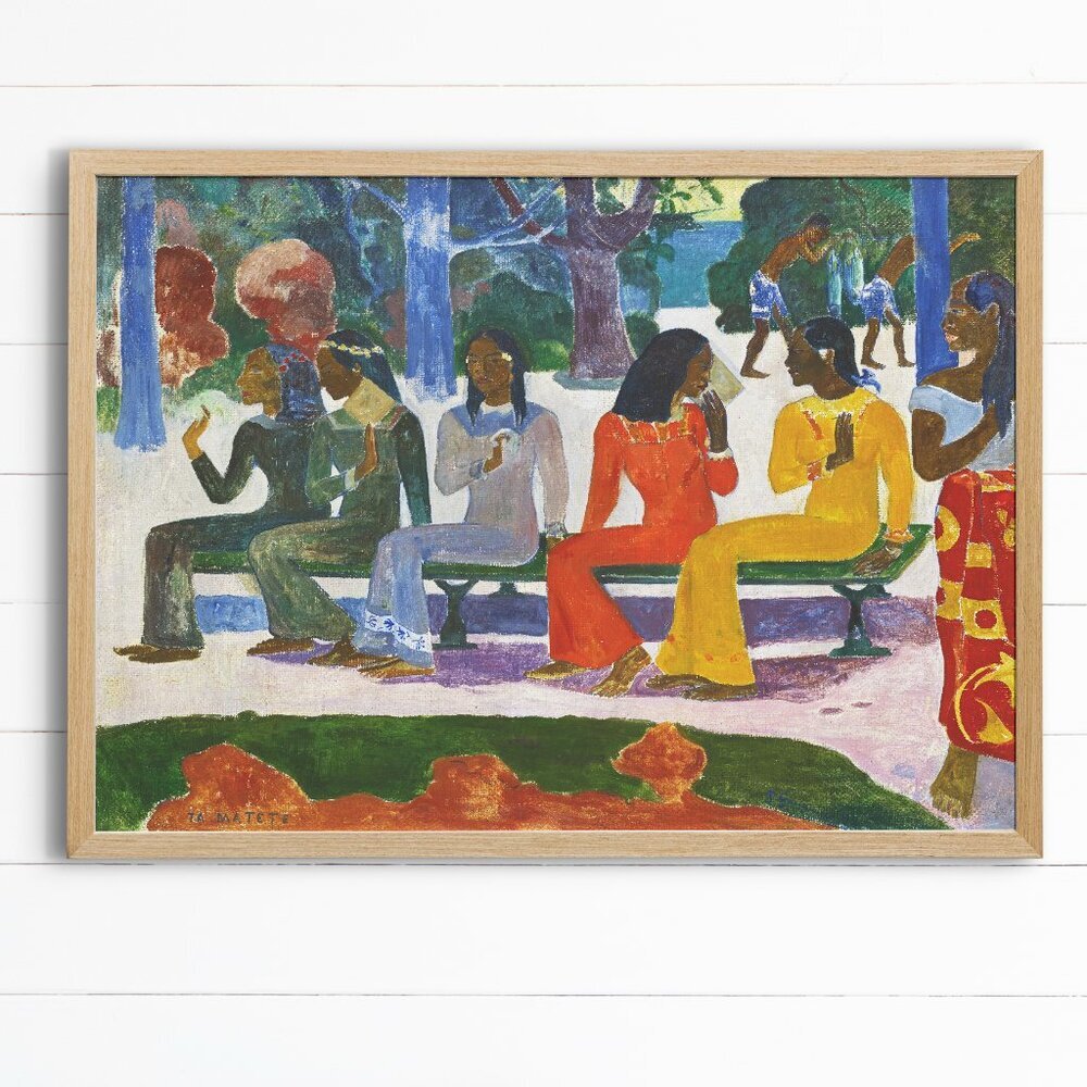 13x19" Art Print - Paul Gauguin mid century paint, whimsical painting prints